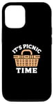 Coque pour iPhone 13 Pro It's Picnic Time - Fun Picnic Basket Design for Outdoor Love