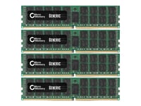 Coreparts - Ddr3 - Sats - 64 Gb: 4 X 16 Gb - Dimm 240-Pin - 1866 Mhz / Pc3-14900 - Registrerad - Ecc