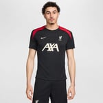 Liverpool Trenings T-Skjorte Dri-FIT Strike - Sort/Rød - Nike, størrelse Medium