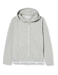 Calvin Klein Kids Unisex Hoodie, Grey (Light Grey Heather), 10-12 Years