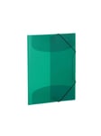 HERMA Elasticated folder A4 PP translucent dark green