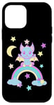 Coque pour iPhone 12 mini Chauve-souris pour Halloween - Arc-en-ciel - Pour enfant