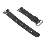 Canvas PU Leather Sports Watch Strap Replacement Wristband Fit For Mi Band B GGM