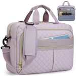 IGOLUMON Sacoche pour Ordinateur Portable 15,6 Pouces Sac de Travail Femme Grande Sac pc Portable Imperméable Porte Document Femmes Sac à Bandoulière