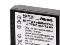 Hama Dp 317 - Batteri - Li-Ion - 800 Mah - Svart - För Panasonic Lumix Dmc-Tz1