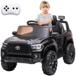 Toyota Voiture Électrique pour Enfant 3-8 Ans,BDM0939 12V4.5AH 3902 avec Télécommande , Ceinture de Sécurité, Lumières, Haute/Basse Vitesse(Noir)