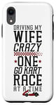 iPhone XR Go Kart Racing Wife Husband Vintage Driving My Wife Crazy Case