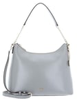 DKNY Women Bryant Park Convertible Leather Hobo Bag, Grey Melange, Large