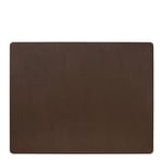 LIND DNA - Leather Serene Square bordbrikke L 35x44 cm hazel