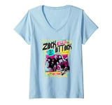 Womens Saved By The Bell Zack Attack Live V-Neck T-Shirt