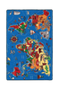 InHouse Group Barnmatta World Map Blå