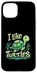 iPhone 15 Plus I Like Turtles Cartoon Turtle Case