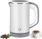 Small Electric Cordless Travel Caravan Kettle 600w Stainless Steel Low Wattage