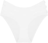 Calvin Klein Women's 3 Pack Bikini (Low-rise) 000qd5218e Bikini Panties, White (White/White/White), XXL Plus