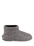 totes Knit Short Boot Slippers, Grey