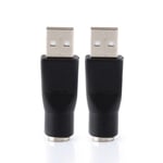 USB to PS/2 Adapter Plug and Play USB to PS/2 for Keyboard Mouse PC Computer