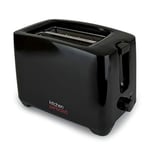 Kitchen Perfected® 2 Slice Extra Wide Slot Toaster - 750W - 7 Browning Levels - High Lift Eject Function - Centralisation for even cooking - Removable Crumb Tray - E2020BK - Gloss Black