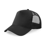 Beechfield Junior Snapback Trucker - keps - Black / Black - One Size