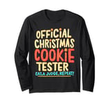 Official Christmas Cokie Tester Eat Judge Repeat Food Lover Long Sleeve T-Shirt