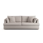 Habitat Holmfirth Fabric 4 Seater Sofa - Stone