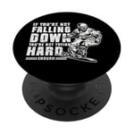 Snowboarding Snowboard Vintage If You're Not Falling Down PopSockets Adhesive PopGrip