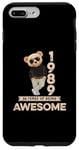 Coque pour iPhone 7 Plus/8 Plus 36ème anniversaire homme femme 1989 original Awesome ours en peluche