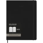 Moleskine 12M Kalender 2025 Weekly PRO XL Black