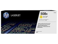 hp alkuperäinen väriaine cf362x, keltainen, 9500p, suuri kapasiteetti, hp 508x, hp color laserjet enterprise m552dn,m553dn,553n,553x, o