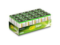 Gp Batteries Super Alkaline 1604A/6Lf22, Engångsbatteri, 9V, Alkalisk, 9 V, 20 Styck, Multifärg