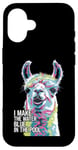 iPhone 16 Funny Llama "I Make the Water Blue" Pool Party Joke Case