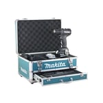 Perceuse visseuse 18V avec accessoires + 2 batteries 5Ah + chargeur rapide + coffret - MAKITA - DDF485TX2B - Noir