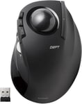 Deft Souris Trackball Sans Fil 2,4 Ghz, Contrôle Des Doigts, Fonction 8 Boutons, Boule Lisse Ergonomique De 34 Mm, Pc/Ordinateur Portable, Windows11/Macos, M-Dt2Drbk[MOU141723]