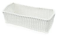 möve Tube Panier Classeur Accessoires de Bain, Plastique Malléable, Off White