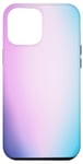 Coque pour iPhone 14 Pro Max Dégradé de couleur pastel bleu, rose, violet