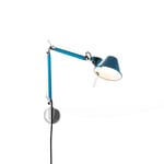 Artemide Tolomeo Micro Wall Lamp, Blue Blå Aluminium