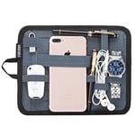 Cocoon Grid-IT - Pochette et organiseur pour iPad 7-9" / Système de rangement avec sangles / tapis de souris - Gris /18.4 x 1 x 23.5cm