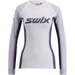 Swix RaceX Classic Langermet Dame Bright White/Dusty Purple, XL