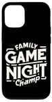 Coque pour iPhone 15 Family Game Night Champ |----