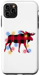 Coque pour iPhone 11 Pro Max Christmas Lights Moose