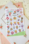 Alice in Wonderland Stickers 6pc cute cartoon diary journal scrapbooking sticker