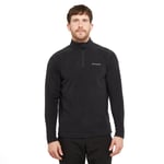 Columbia Mens Klamath 1/4 Zip Fleece Track Top - Black - Size Medium