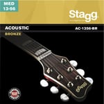 Stagg Bronze AC-1356-BR Medium Acoustic Guitar Strings 13-56