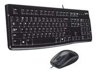 Logitech Desktop Mk120 - Sats Med Tangentbord Och Mus - Usb - Ryska