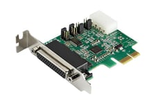 StarTech.com 4-portars PCI Express RS232-seriellt adapterkort - PCIe RS232-seriellt värdstyrenhetskort - PCIe till seriell DB9 - 16950 UART - Expansionskort med låg profil - Windows/Linux - seriell adapter - PCIe - RS-232 x 4