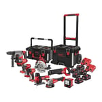 Milwaukee M18FPP9A-555T Kit d'outils sans fil avec 12 douilles à percussion et jeu de lames de scie sabre