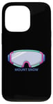 Coque pour iPhone 13 Pro Retro Mount Snow Vermont Masque de ski