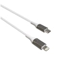 GREEN E - Cable Ecoconçu pour IPHONE 13 Lightning vers USB-C – Nylon - 1,20 m - BLANC - Neuf