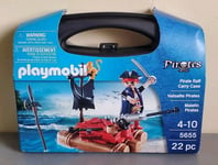 Playmobil 5655 Valisette Pirates NEUF !! Pirate Radeau Bateau Canon Armes etc ..
