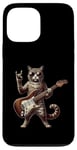 Coque pour iPhone 13 Pro Max Retro Cat Rock Music Men Kids Women Funny Kitten Cat Rock