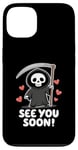 Coque pour iPhone 13 See You Soon - Faucheuse Halloween